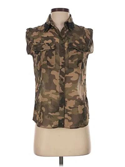 Pre-owned Buffalo By David Bitton Sleeveless Blouse In Brown