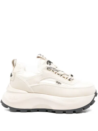 Buffalo Manhatten Platform Sneakers In Neutral