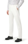 Bugatchi Flat Front Stretch Chinos In White