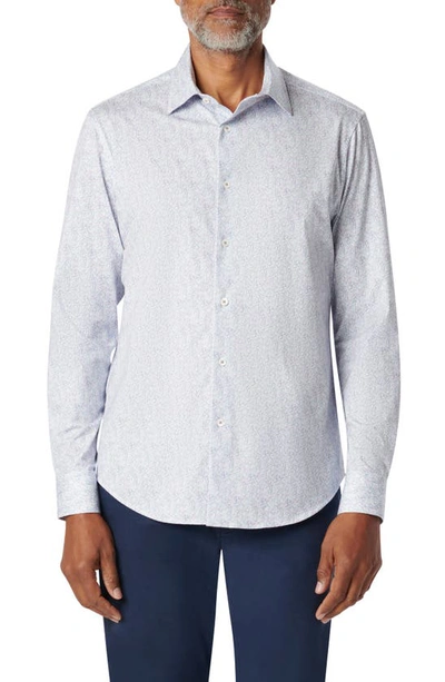 Bugatchi James Ooohcotton® Abstract Print Button-up Shirt In Stone