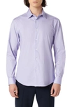 Bugatchi James Ooohcotton® Pin Dot Print Button-up Shirt In Lilac