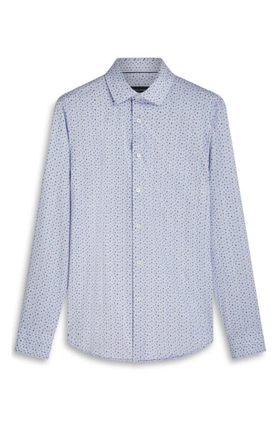 Bugatchi James Ooohcotton® Scatter Print Button-up Shirt In Lavender