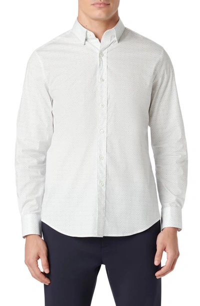 Bugatchi Karl Shaped Fit Button-up Shirt In White