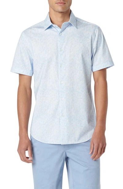 Bugatchi Men's Miles Ooohcotton Short-sleeve Shirt In Sky