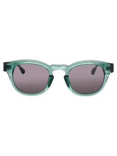 Bugatti 71 Sunglasses In Bgn/wg - Bottle Green/white Gold - Smoke