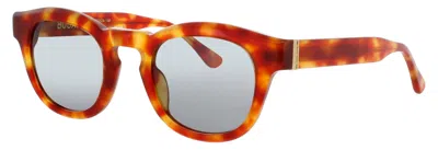 Bugatti Classic Acetate Sunglasses In Sbt/24k - Subtle Tortoise/24k / Blue Tint