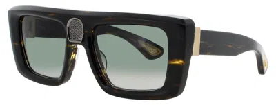 Bugatti Oversized Square Sunglasses In Dt - Dark Tortoise / Green Gradient