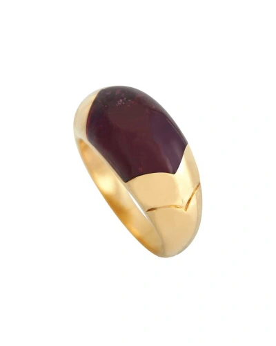 Bulgari 18k Tourmaline Tronchetto Ring (authentic ) In Gold