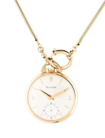 Pre-owned Bulova Classic Pocket Watch In Multicolor