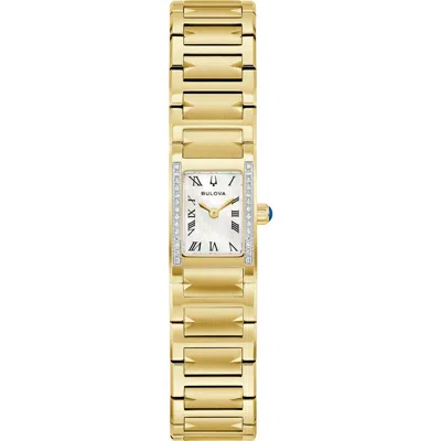 Bulova Harmony Diamond Bracelet Watch In Gold-tone Diamond