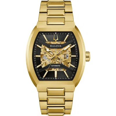 Bulova Maquina Skeleton Automatic Bracelet Watch In Multi