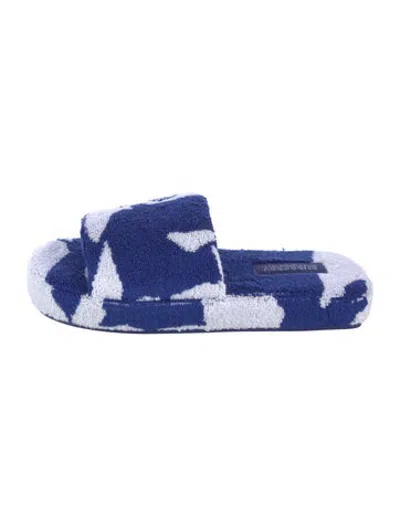 Pre-owned Burberry 2023 Snug Slides In Blue