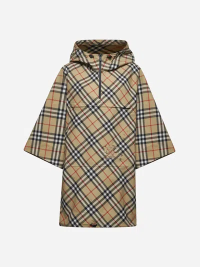 Burberry Beige Check Waterproof Poncho <br/>