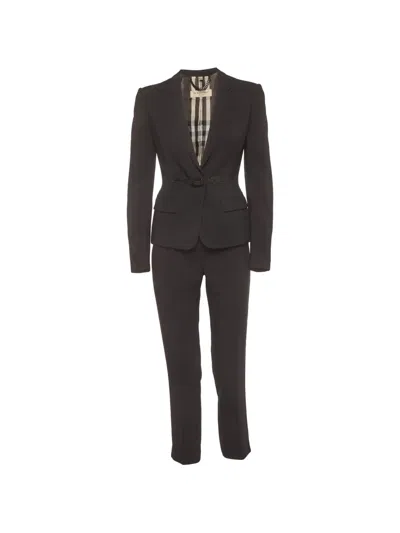 Pre-owned Burberry Belted Suit In Black