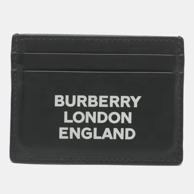 Pre-owned Burberry Black Leather Card Holder
