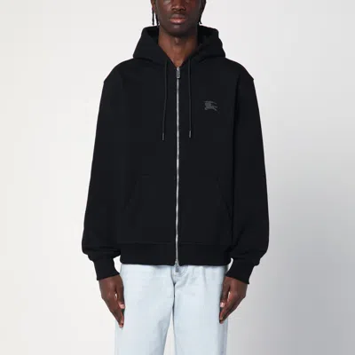 Burberry Black Zip-up Cotton Sweatshirt