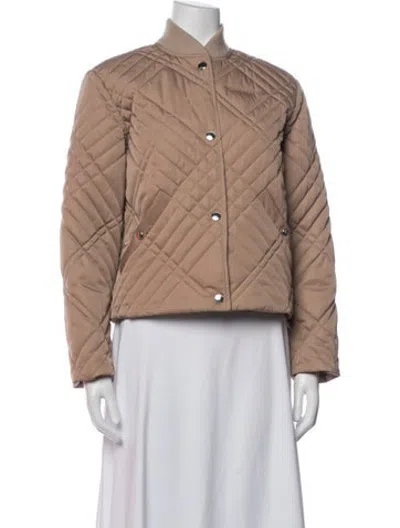 Pre-owned Burberry Bomber Jacket In Neutrals