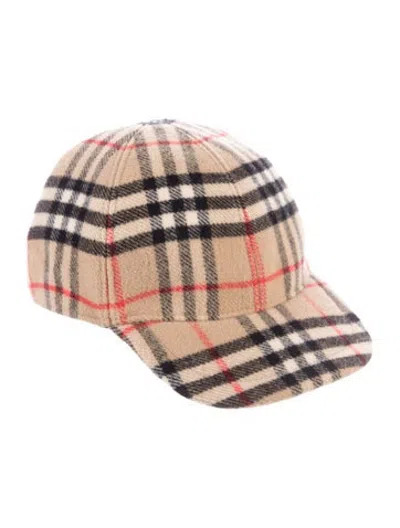 Pre-owned Burberry Babies' Kids Brown Wool  Baseball Hat