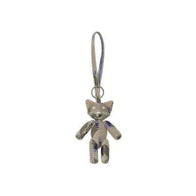 Burberry Knit Foxy Keychain In Neutral