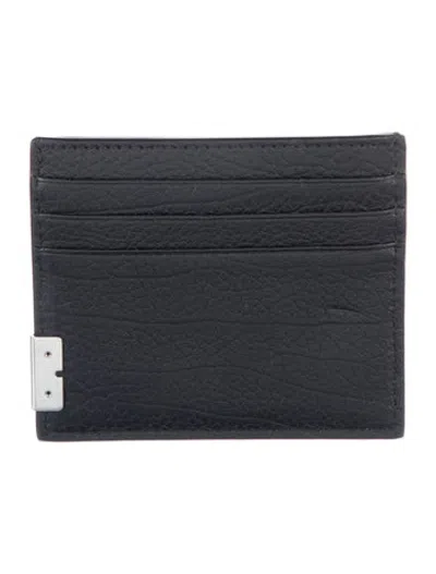 Pre-owned Burberry Leather Card Holder In Black