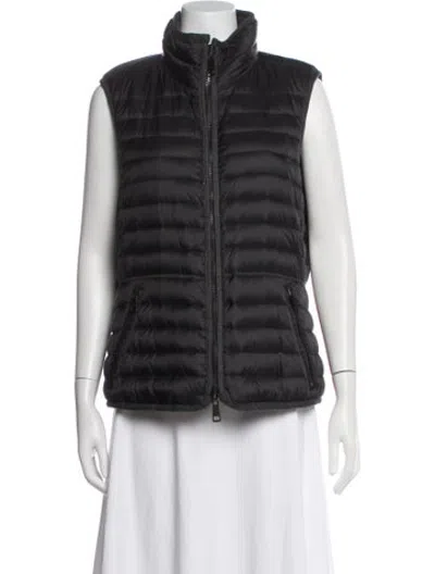 Pre-owned Burberry Merino Wool Patterned Vest In Grey