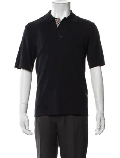 Pre-owned Burberry Nova Check Pattern Wool Shirt W/ Tags In Black