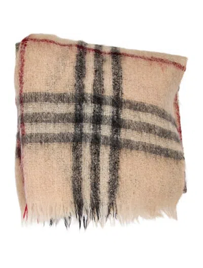 Pre-owned Burberry Nova Check Woven Throw Blanket In Multicolor