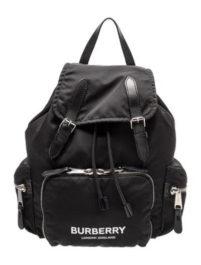 Pre-owned Burberry Nylon Backpack In Black