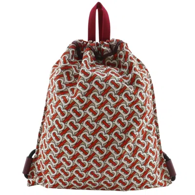 Pre-owned Burberry Orange Nylon Backpack ()