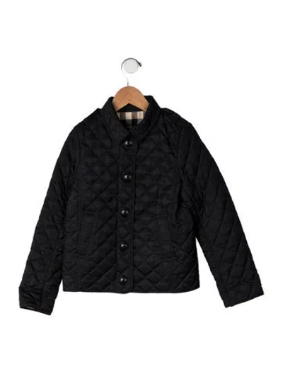 Pre-owned Burberry Kids' Quilted Jacket In Blue