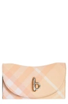 Burberry Rocking Horse Check Continental Wallet In Peach