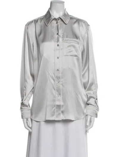 Pre-owned Burberry Silk Pajamas W/ Tags In Grey
