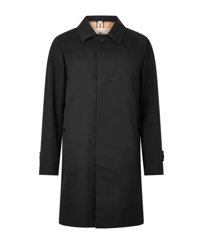 Burberry Simple And Casual Trench Coat In Black