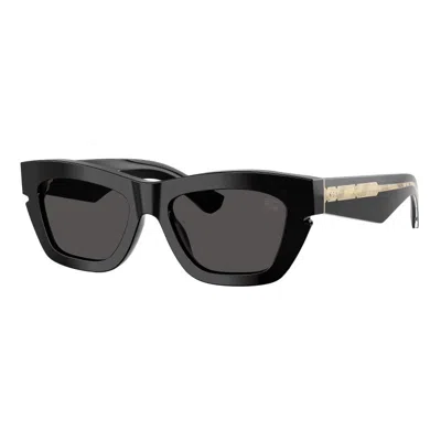 Burberry Square Full Rim Sunglasses In Black