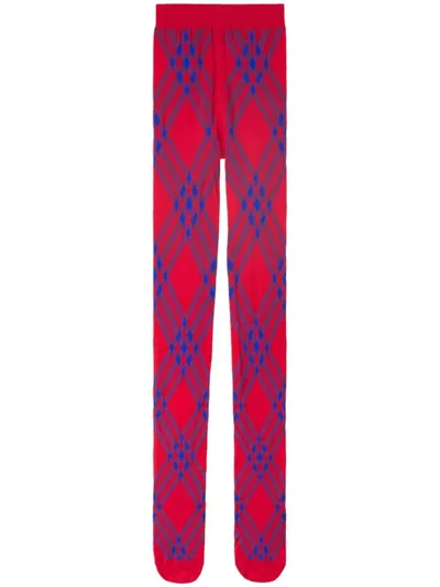 Burberry Tights In Wool Blend In Blue
