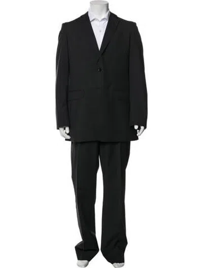 Pre-owned Burberry Virgin Wool Two-piece Suit In Black