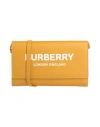 Burberry Woman Cross-body Bag Ocher Size - Leather In Yellow