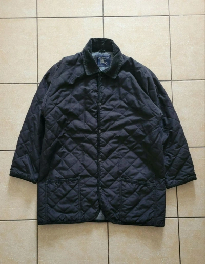 Pre-owned Burberry X Vintage Burberry's Quilted Jacket In Black
