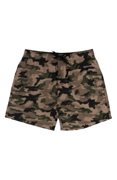 Burnside 17" Swim Trunks In Army