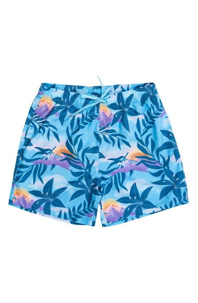 Burnside 17" Swim Trunks In Blue