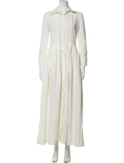 Pre-owned Buru Long Dress In White