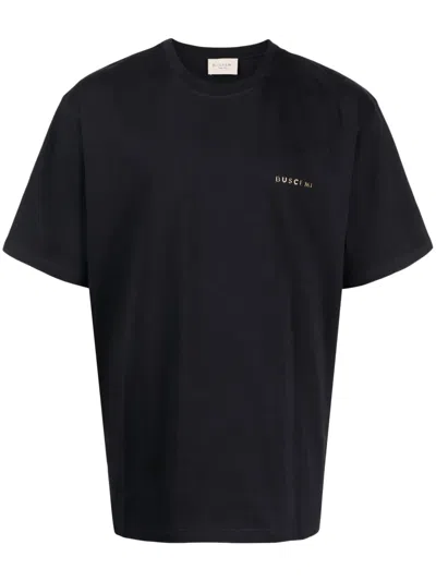 Buscemi Logo-print Cotton T-shirt In Black