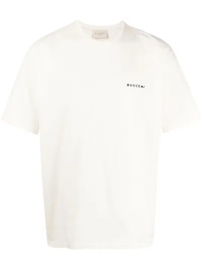 Buscemi Logo-print Cotton T-shirt In White