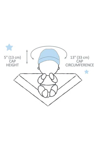 Butterblu Kids' Charlie 5-pack Organic Cotton Beanies In Blue