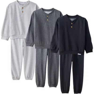 Butterblu Kids' Jerry Henley Sweatsuit In Multi