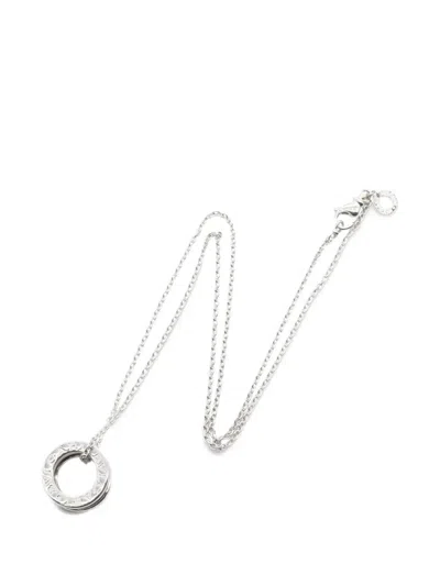 Pre-owned Bvlgari 2010s B-zero1 Necklace In Silver