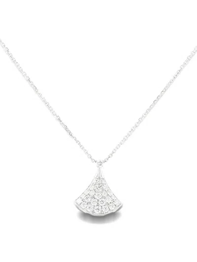 Pre-owned Bvlgari 2020 Diva's Dream Diamond Necklace In Silver