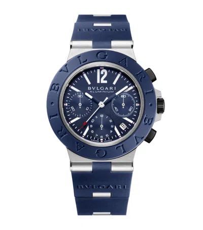 Bvlgari Aluminium Watch In Blue
