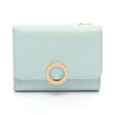 Pre-owned Bvlgari Green Leather Wallet (tri-fold) ()
