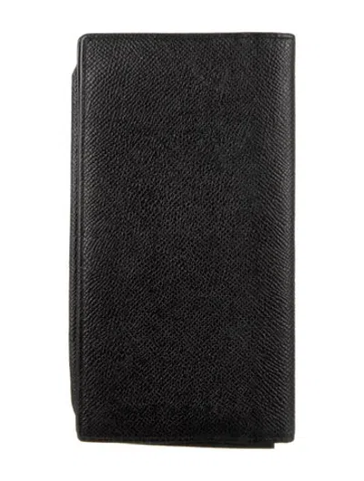 Pre-owned Bvlgari Leather Continental Wallet In Black